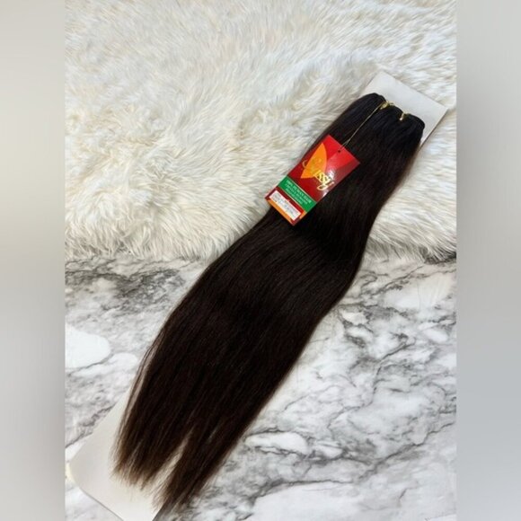 #2 Dark Brown 100% Human hair Extensions 18 Inch Long - Picture 1 of 6
